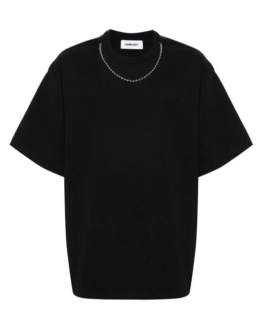 Ambush Black Ballchain T-Shirt Clothing for men
