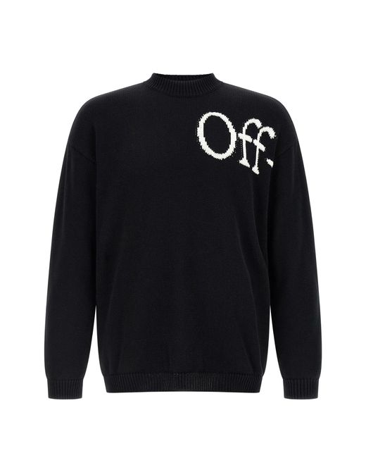 Off-White c/o Virgil Abloh Blue Bookish Shared Cot Knit Crewneck