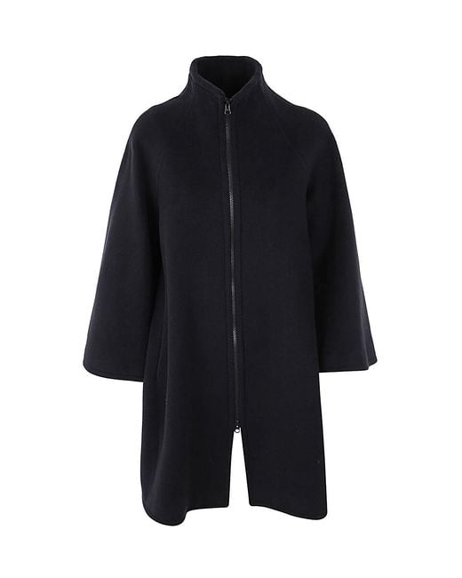 Gianluca Capannolo Blue Vivien Coat With Zip