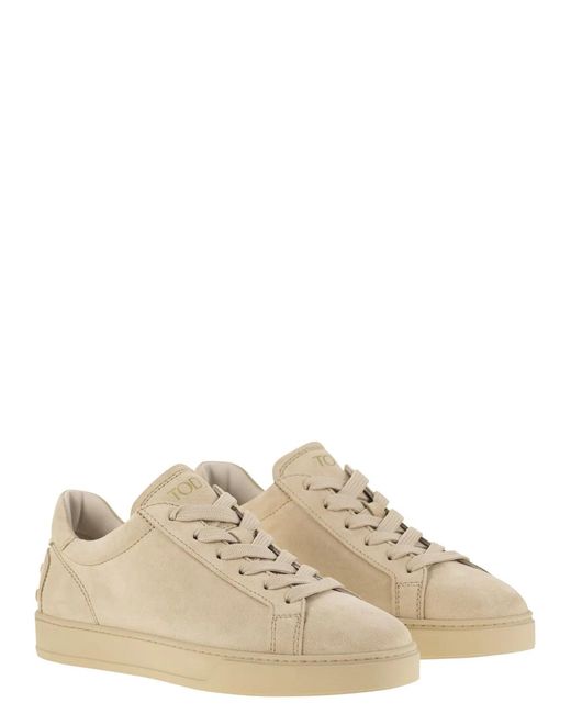 Tod's Brown Suede Leather Trainers