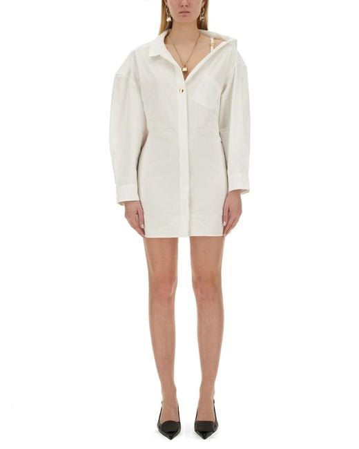 Jacquemus White Mini Dress