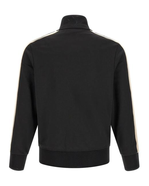 Palm Angels Black Classic Track Banded Sweatshirt for men