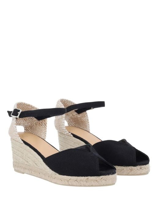 Castaner Black Espadrille