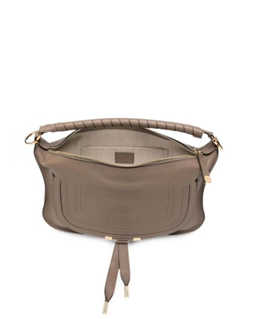 Chloé Brown Marcie Small Leather Shoulder Bag