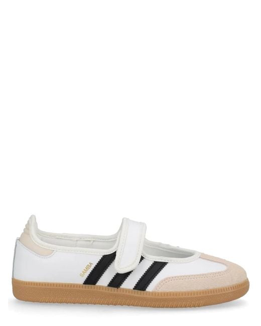 Adidas Originals White "Samba Jane" Sneaker
