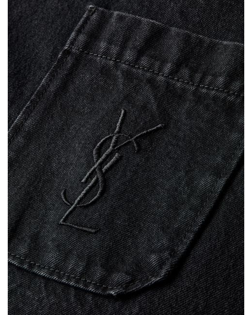 Saint Laurent Black Denim Overshirt for men