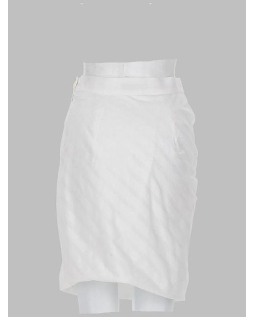 Vivienne Westwood White Gonna Mini "Side Panther"