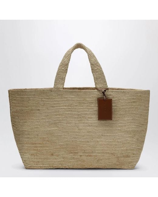 Manebí Natural Large Raffia Tote Bag