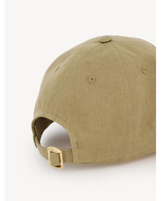 Chloé Natural Logo-Embroidered Cap