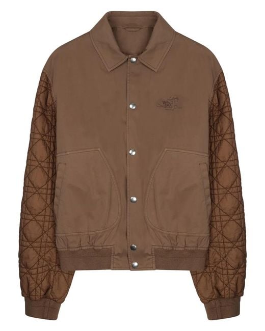 Dior Brown Giacca Con Logo for men