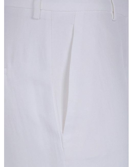 Antonelli White "Robinia" Trousers