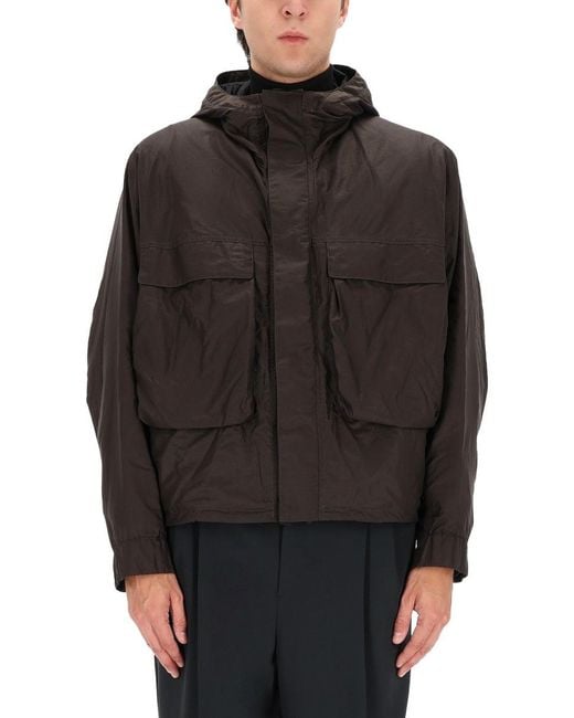 Lemaire Gray Short Rain Parka for men