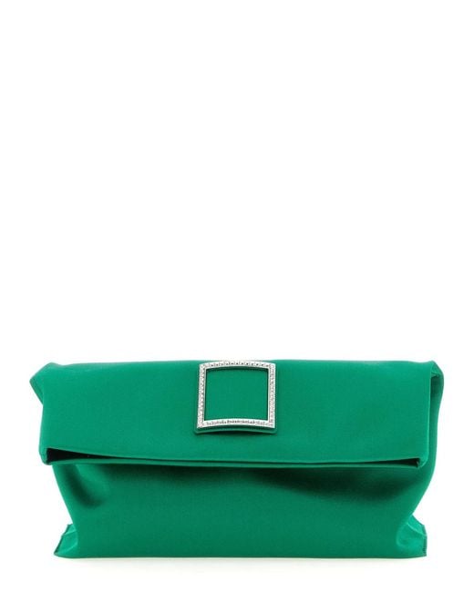 Roger Vivier Green 'Trompette' Clutch