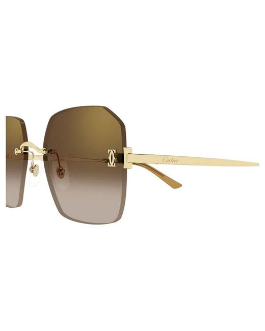 Cartier Metallic Sunglasses