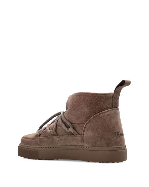 Inuikii Brown Leather Ankle Boots