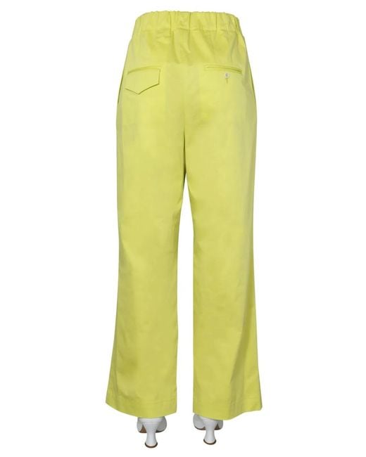 Jejia Yellow Wide Trousers