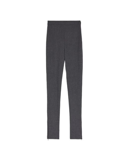 Jil Sander Gray Wool Slim Trousers