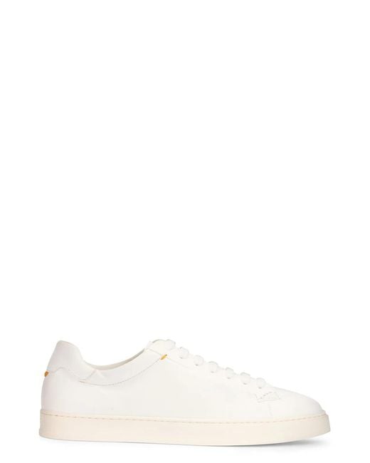 Doucal's White Nappa Sneakers for men