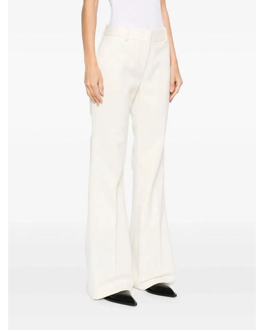 Ermanno Scervino White Virgin Wool Trousers