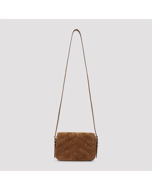 Saint Laurent Natural Cross Body Bags