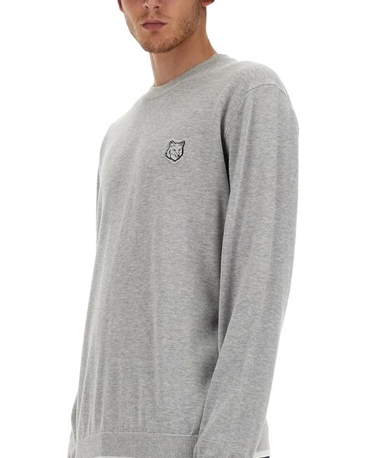Maison Kitsuné Gray Sweatshirt for men