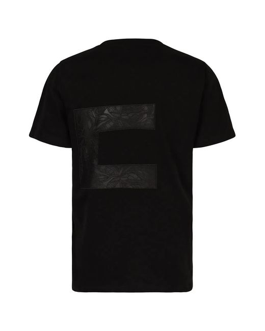 Elisabetta Franchi Black Crew-Neck T-Shirt