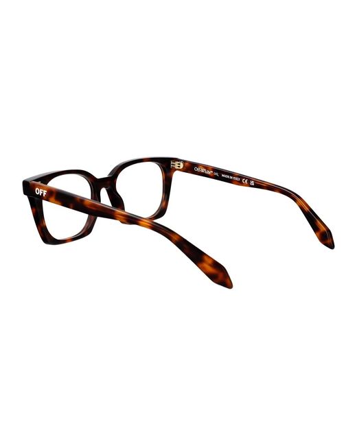 Off-White c/o Virgil Abloh Black Shiny Havana Acetate Glasses