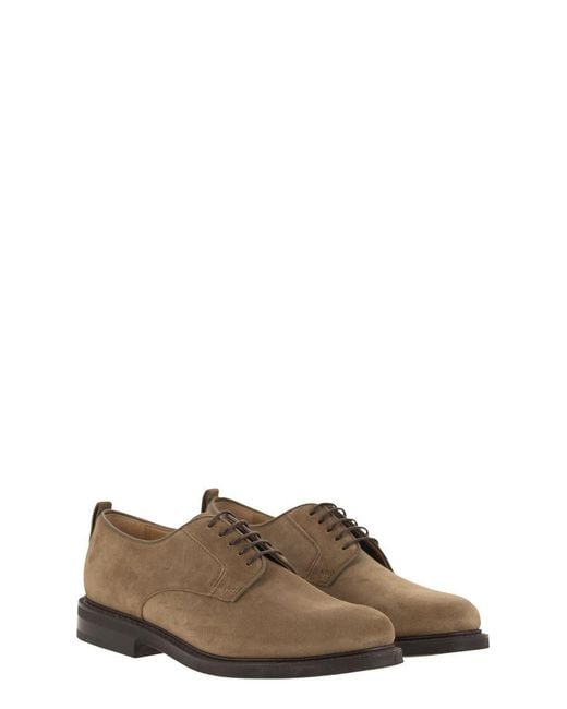 Church's Brown Suede Lace-Up Shoes for men