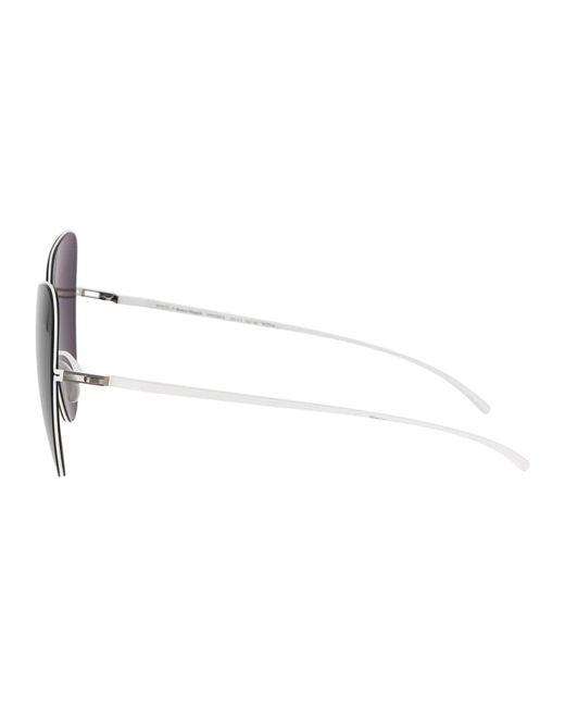 Mykita Gray E13 Dark Solid Metal Sunglasses