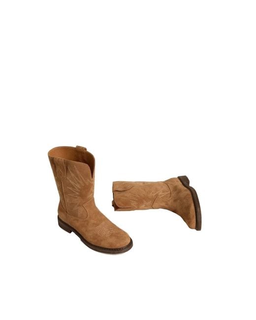 Golden Goose Deluxe Brand Brown "Wish Star Biker" Boots