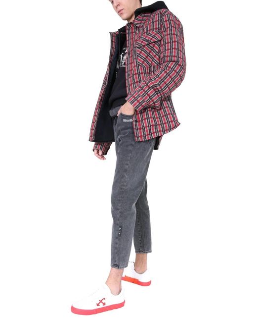 Off-White c/o Virgil Abloh Red Padded Shirt for men