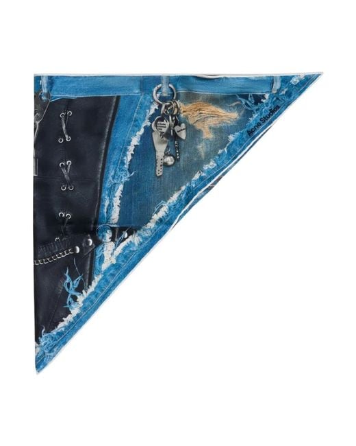Acne Blue Scarf