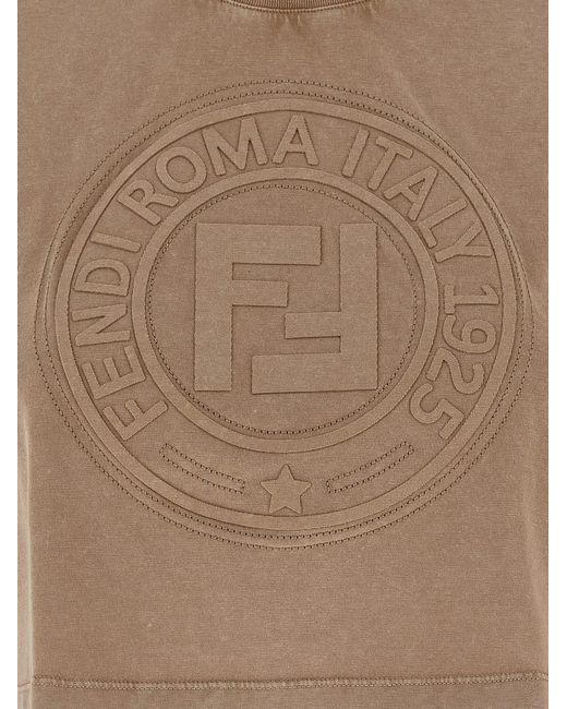Fendi Natural 3D Roma' T-Shirt