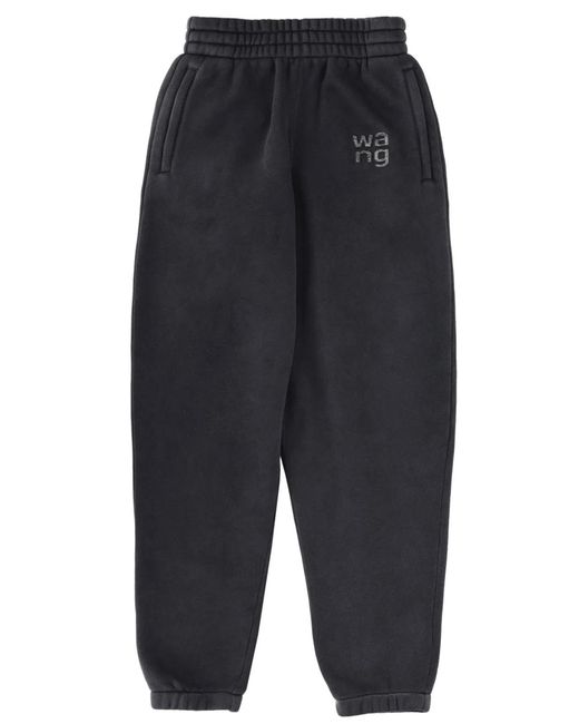 T By Alexander Wang Blue Alexanderwang.T Jogger Pants With Logo
