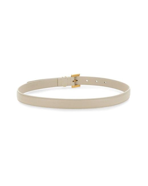 Saint Laurent Natural Cintura Cassandre Sottile