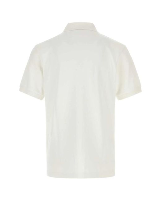 KENZO White Solid Shirt Collar Polo for men