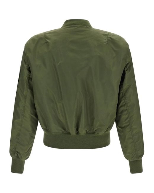 Entire studios Green Nylon Bomber Jacket for men