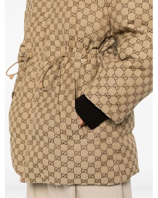 Gucci Natural Quilted Down Jacket