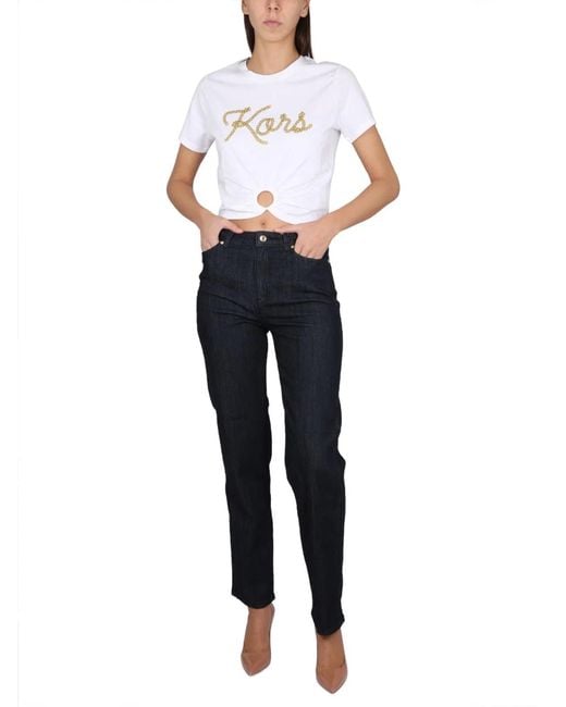 MICHAEL Michael Kors Blue Michael By Michael Kors Straight Leg Jeans