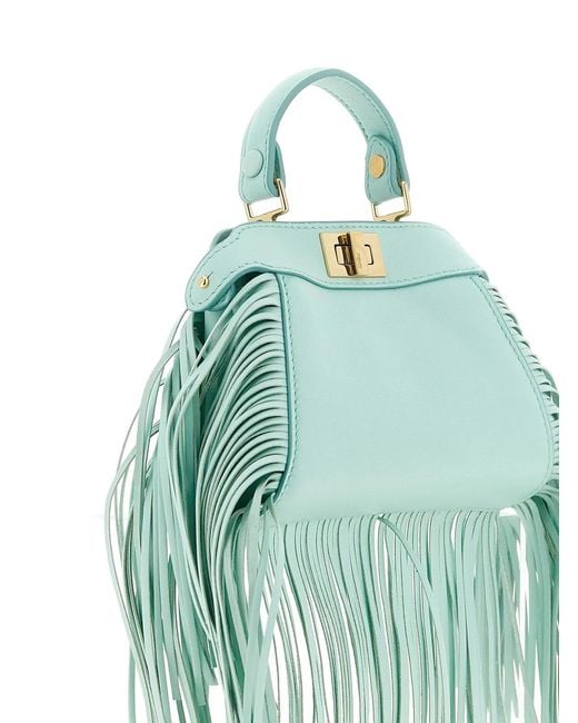 Fendi Blue 'Nano Peekaboo' Handbag