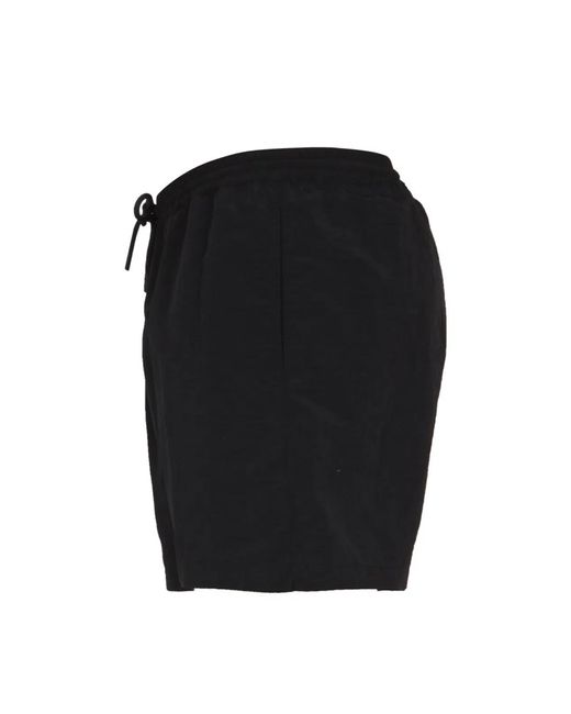 MSGM Black Logo Print Bermuda for men