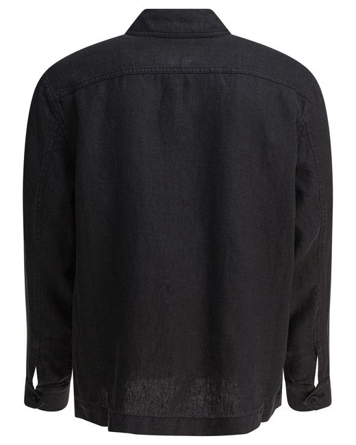 Alex Mill Black Garment Dyed Work Jacket for men
