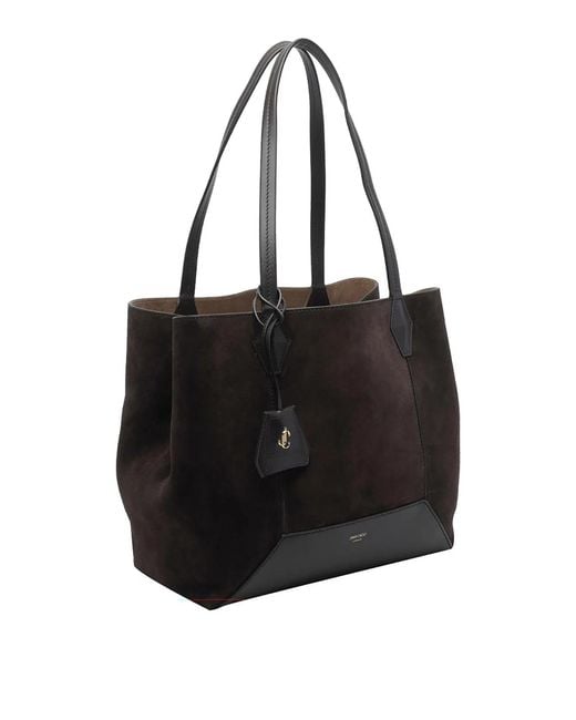 Jimmy Choo Black Coffe Diamond Tote Bag