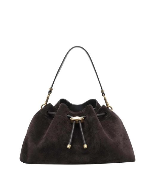 Jimmy Choo Black Bon Bon Bucket Bag