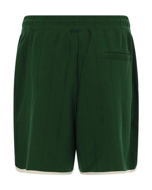Drole de Monsieur Green Shorts "D Hibiscus" for men