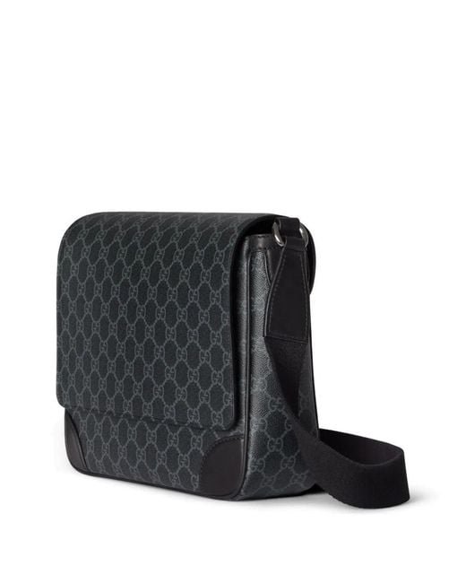 Gucci Black Polyurethane Polyamide Bag for men