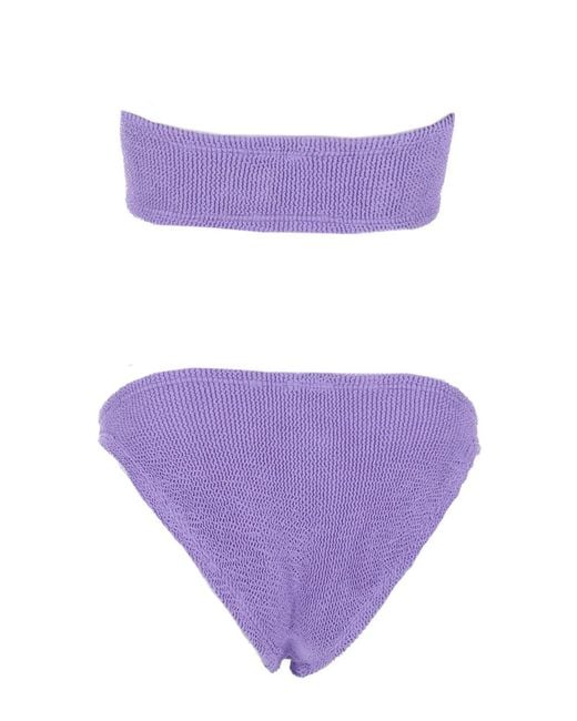 Hunza G Purple Costume Bikini "Jean"