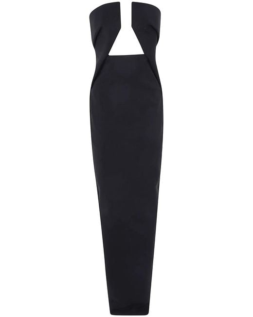 Rick Owens Black "Prong Gown" Dress