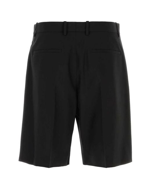 Jil Sander Black Trouser 225 Shorts for men