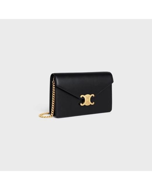 Céline Black Wallet On Chain Margo